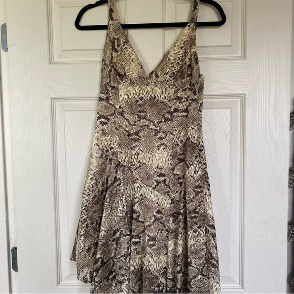 Free People Snake/Animal Print Midi Length Dress - Picture 2 of 11